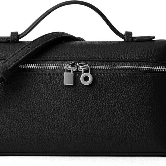 Small Leather Crossbody Bag for Women Designer Mini Top Handle Phone Pouch Bag w - Picture 1 of 7